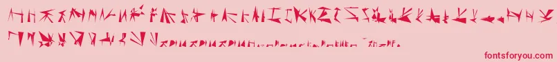TholianRegular Font – Red Fonts on Pink Background