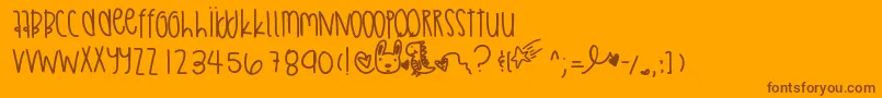 En savoir plus sur la police Abstractthing Police Abstractthing – polices brunes sur fond orange