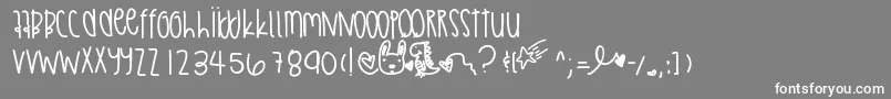 Abstractthing Font – White Fonts on Gray Background