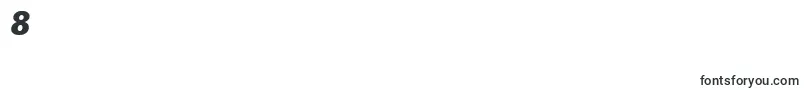 Czcionka SalinasskItalic – czcionki cyfry 8