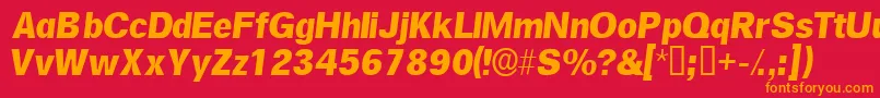 SalinasskItalic Font – Orange Fonts on Red Background