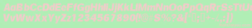 SalinasskItalic Font – Pink Fonts on Green Background