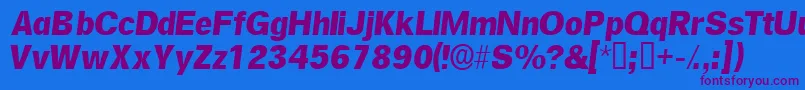 En savoir plus sur la police SalinasskItalic Police SalinasskItalic – polices violettes sur fond bleu