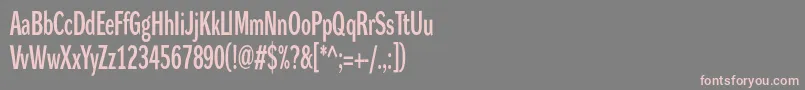 Dynagroteskdxc Font – Pink Fonts on Gray Background