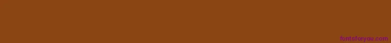DomcasualItalic Font – Purple Fonts on Brown Background