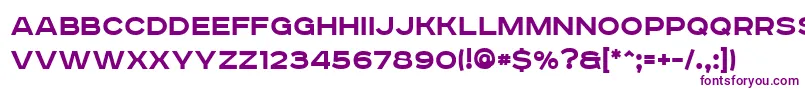 RoadradioBold Font – Purple Fonts on White Background