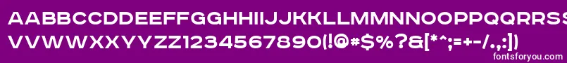 RoadradioBold Font – White Fonts on Purple Background