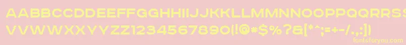 RoadradioBold Font – Yellow Fonts on Pink Background