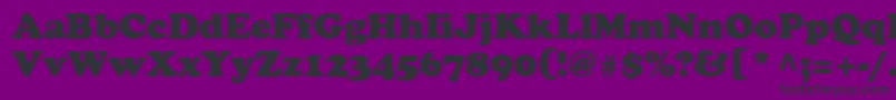 Ft62 Font – Black Fonts on Purple Background