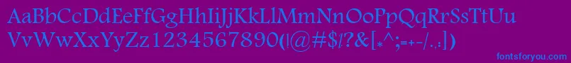 KhalaadAbeer Font – Blue Fonts on Purple Background