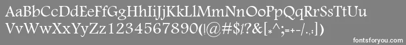 KhalaadAbeer Font – White Fonts on Gray Background