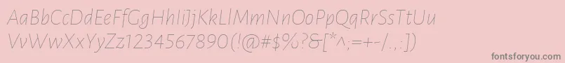 fuente LunasansThinitalic – Fuentes Grises Sobre Fondo Rosa