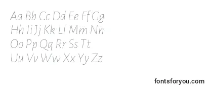 Review of the LunasansThinitalic Font