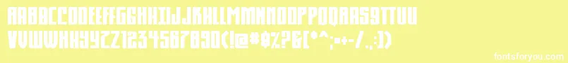 Komikahn Font – White Fonts on Yellow Background