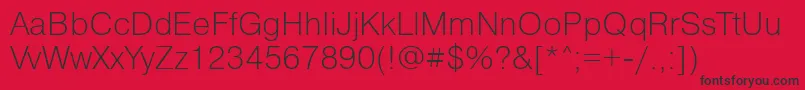 Pragmaticalightttt Font – Black Fonts on Red Background