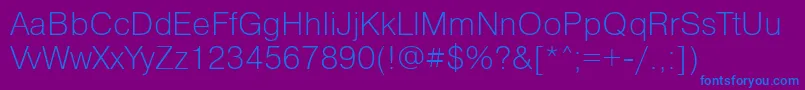 Pragmaticalightttt Font – Blue Fonts on Purple Background