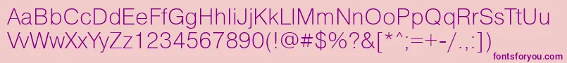 Pragmaticalightttt Font – Purple Fonts on Pink Background