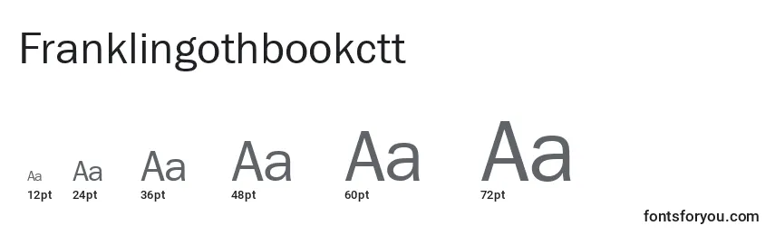 Размеры шрифта Franklingothbookctt