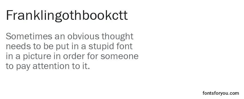 Franklingothbookctt Font