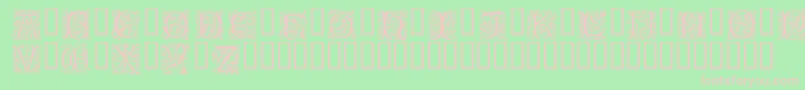 PetitfleurLight Font – Pink Fonts on Green Background