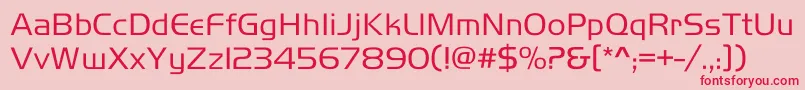 Harrierc Font – Red Fonts on Pink Background