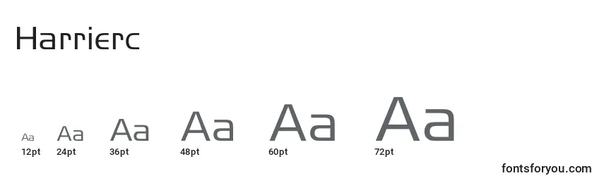 Harrierc Font Sizes