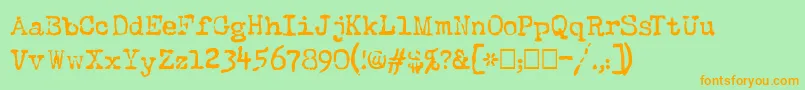 More about TheQuestNormal Font TheQuestNormal Font – Orange Fonts on Green Background
