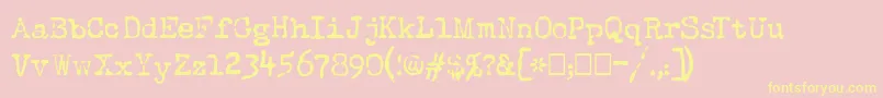 More about TheQuestNormal Font TheQuestNormal Font – Yellow Fonts on Pink Background