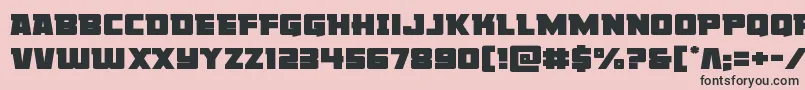 Libertylegionexpand Font – Black Fonts on Pink Background