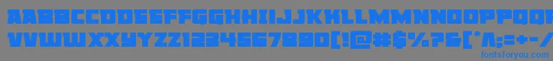 Libertylegionexpand Font – Blue Fonts on Gray Background