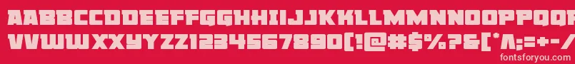 Libertylegionexpand Font – Pink Fonts on Red Background