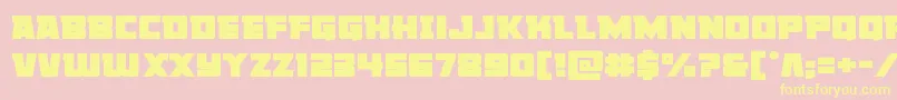 Libertylegionexpand Font – Yellow Fonts on Pink Background