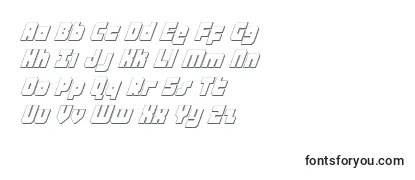 AlphaTaurus3DItalic Font