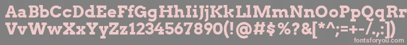 More about ArvoBold Font ArvoBold Font – Pink Fonts on Gray Background
