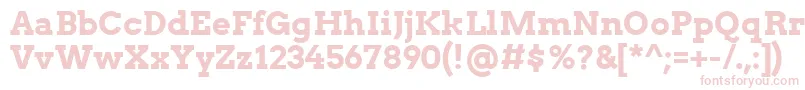 ArvoBold Font – Pink Fonts on White Background