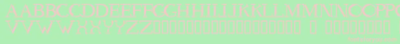 Voodd Font – Pink Fonts on Green Background