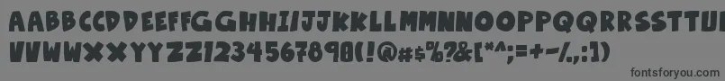 OtakuRantBold Font – Black Fonts on Gray Background