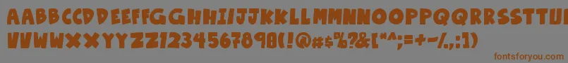 OtakuRantBold Font – Brown Fonts on Gray Background