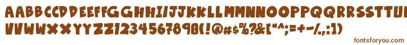 OtakuRantBold Font – Brown Fonts on White Background