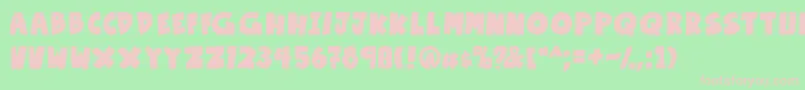 OtakuRantBold Font – Pink Fonts on Green Background