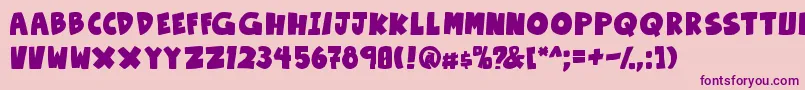 OtakuRantBold Font – Purple Fonts on Pink Background