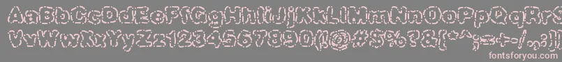 DashDotBrk Font – Pink Fonts on Gray Background