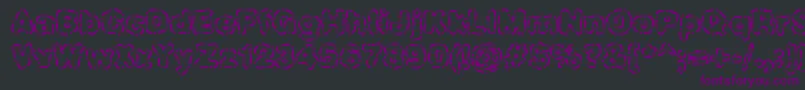 DashDotBrk Font – Purple Fonts on Black Background