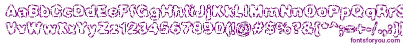 DashDotBrk-Schriftart – Violette Schriften