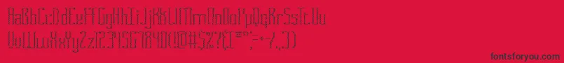 Fasciicr Font – Black Fonts on Red Background
