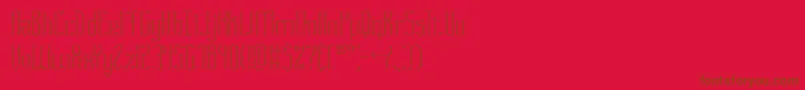 Fasciicr Font – Brown Fonts on Red Background