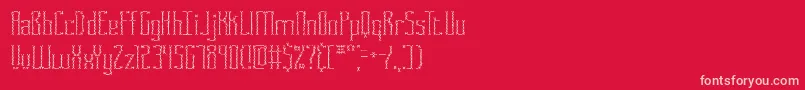 Fasciicr Font – Pink Fonts on Red Background