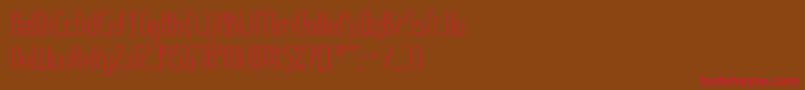 Fasciicr Font – Red Fonts on Brown Background
