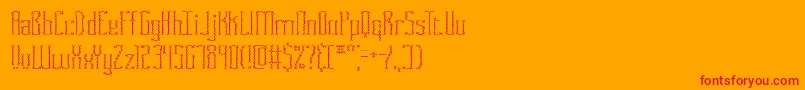 Fasciicr Font – Red Fonts on Orange Background