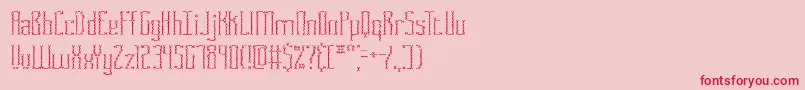 Fasciicr Font – Red Fonts on Pink Background